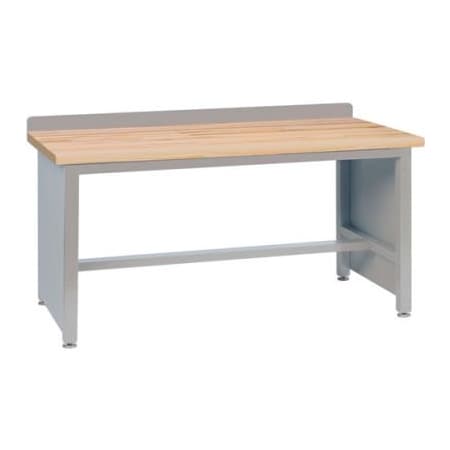 Lista International Lista Technical Workbench W/ Tech Legs, Backsplash & Maple Square Edge, 72"W x 30"D, Gray XSTB12-72BT/LG